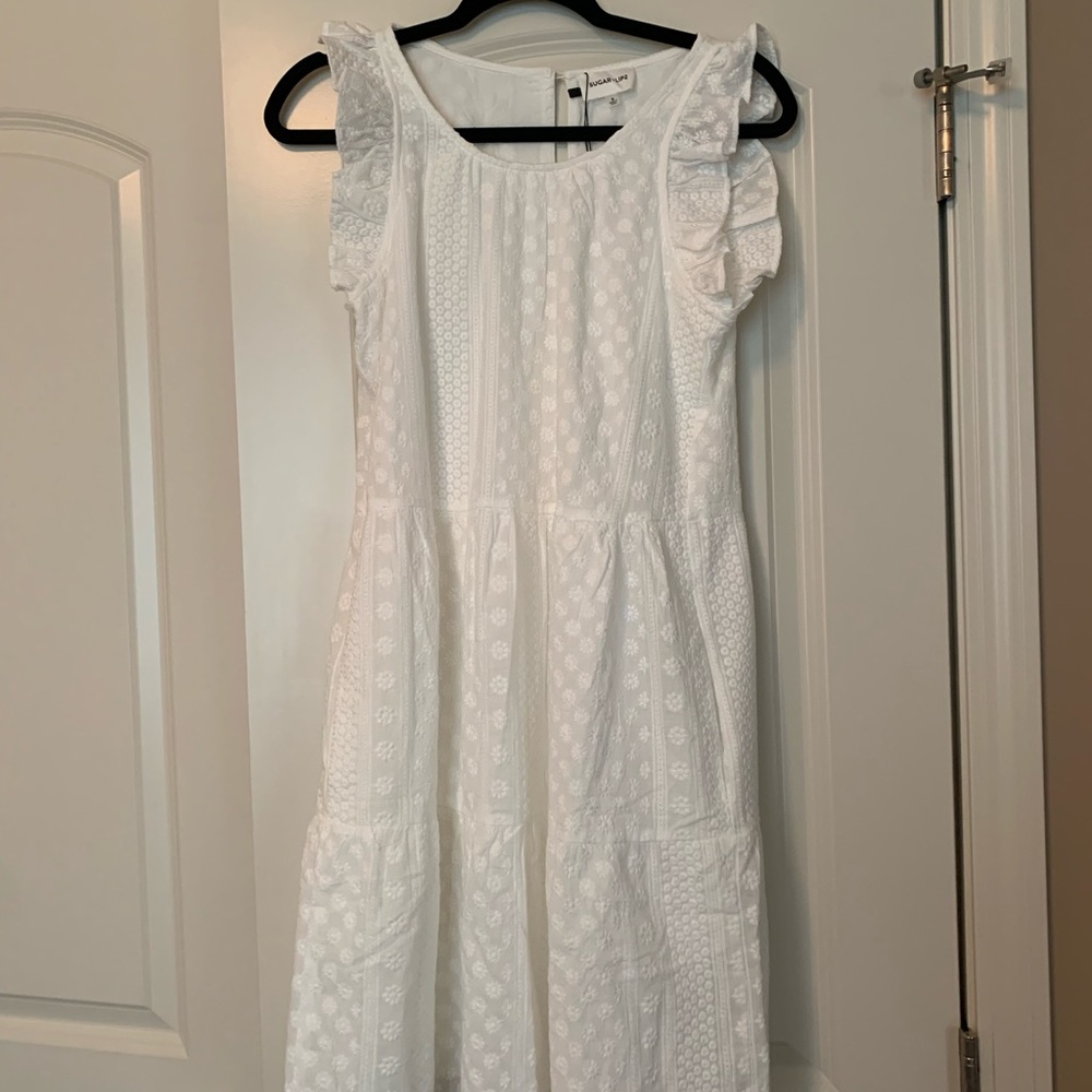 Sugar & Spice white dress, NWT, bought wrong size.
